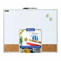 Bazic Products Aluminum Framed Magnetic Dry Erase/Cork Combo Board, 16in. x 20in. 6053